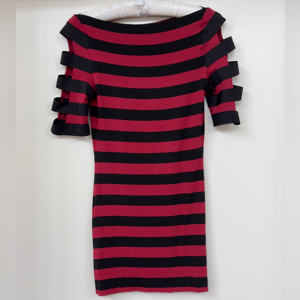 NEW (w/tags) BAILEY44 Stripe Bodycom Cutout Sleeve Dress/Top (S) Retail $106